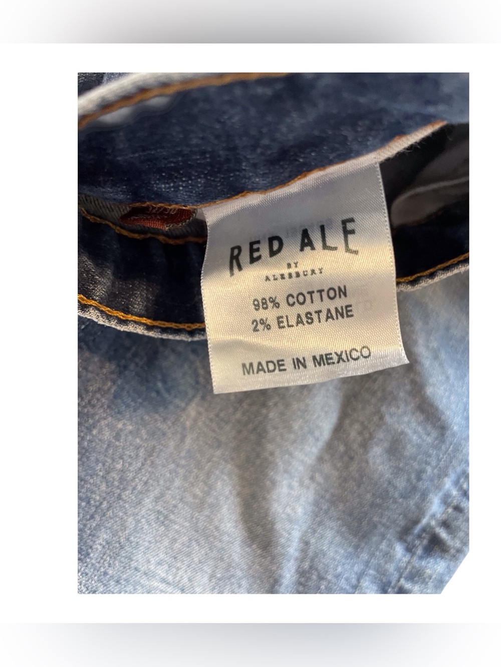 Red Ale Men's Blue Denim Stretch Slim Jeans, 32x30 - Picture 6 of 8
